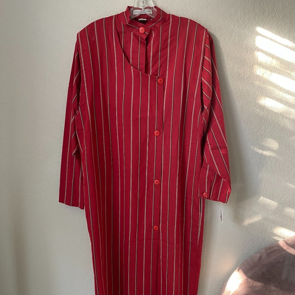 Vintage 1980s Jones New York Power Career Dress Coatdress